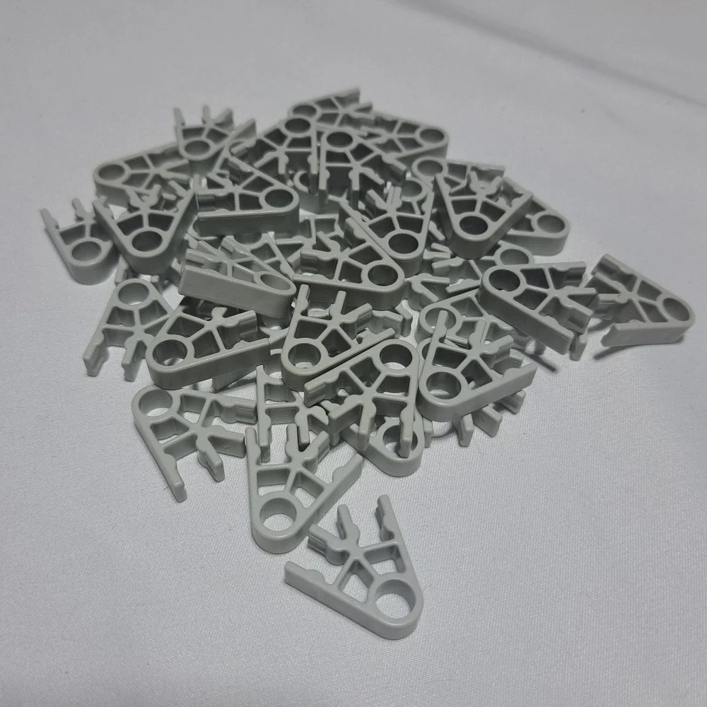 K'NEX Light Gray 2-Way Connector Lot of 42 Replacement Building Piece Part STEM